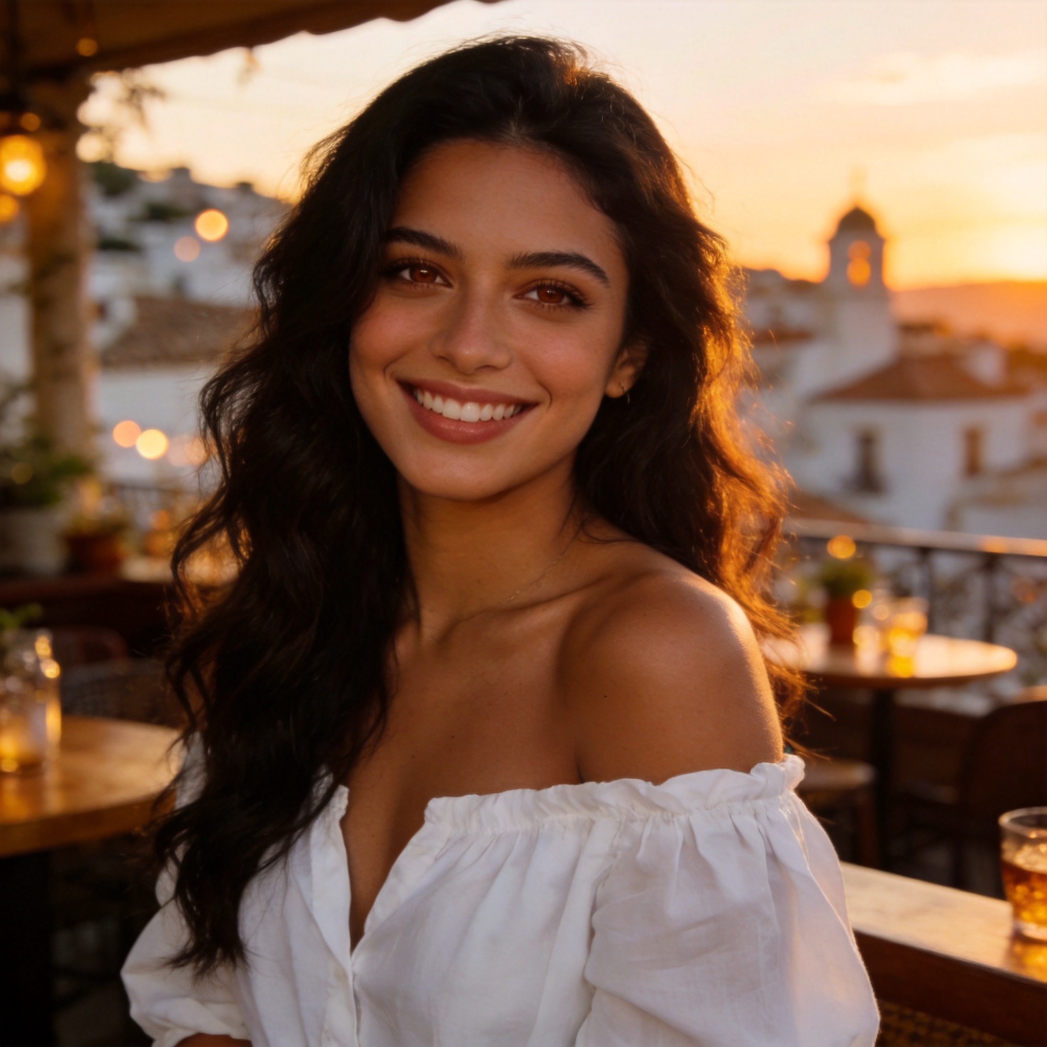 Beautiful woman smiling